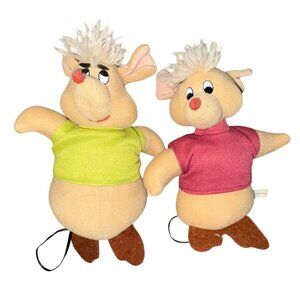 Vintage Disney Cinderella Plush Mice-Gus And Jaques (Jaq)-GUC